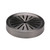 Service Ideas DT6BSDT Dark Tungsten Stainless Steel Round 2-Piece Metallic Element Drip Tray