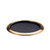 Service Ideas TR1412RIVG 14" Dia. Vintage Gold Stainless Steel Metallic Elements Tray