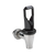 Service Ideas 030201 5.25" W Black and Polished Stainless Jewel Standard Beverage Dispenser Spigot