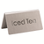 Service Ideas 1C-BF-ICEDTEA-MOD 1.5" H Metal "Iced Tea" Beverage ID Tent