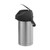 Service Ideas CTAL37BL 3.7 L. Stainless Steel Lever Style Black Lid Airpot