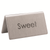 Service Ideas 1C-BF-SWEET-MOD 1.5" H Metal "Sweet" Beverage ID Tent