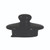 Service Ideas TPCELIDBL 2.25" W Black Ceramic Teapot Replacement Lid