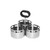 Service Ideas SM-72 6" W Stainless Steel 3-Compartment Mod18 Steelworks Snack Caddy