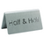 Service Ideas 1C-BF-HALFNHALF-MOD 1.75" W Stainless Steel Brushed Finish