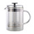 Service Ideas T499SR 20 Oz. Clear with Chrome Lid Spiral Screen French Coffee Press