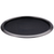 Service Ideas TR1614RIDT 16" Dia. Black Round Stainless Steel Tray