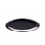 Service Ideas TR1412RIDT 14" Dia. Gray Round Stainless Steel Metallic Elements Tray