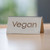 Service Ideas 1C-BF-VEGAN-MOD 1.5" H Metal "Vegan" Beverage ID Tent
