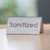 Service Ideas 1C-BF-SANITIZED-MOD 1.5" H Metal "Sanitized" Beverage ID Tent