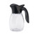 Service Ideas SR10BLC 10 Oz. Black Plastic Syrup Saver Rocker Syrup Dispenser