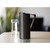 Service Ideas X7025BSBXV2 64.24 Oz. Black Onyx Stainless Steel with Ice Guard Slim Water Pitcher