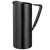 Service Ideas X7025BSBXV2 64.24 Oz. Black Onyx Stainless Steel with Ice Guard Slim Water Pitcher