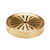Service Ideas DT6BSVG Vintage Gold Stainless Steel Round 2-Piece Metallic Element Drip Tray