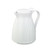 Service Ideas TNSPB06WH 20 Oz. White Plastic Stackable Twist 'N' Serv Carafe