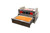 Omcan USA 44692 17.9" Long Stainless Steel Countertop Electric Hot Dog Roller Grill - 120 Volts 1170 Watts