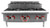 Omcan USA 47384 35.9" W Stainless Steel 6 Burners Countertop Natural Gas Hotplate - 156,000 BTU