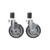 Component Hardware CSTPK-5PUES-4B 5" Blue Polyurethane Wheel Stem Caster Pack