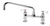 Krowne 15-812L-W-E4 Standard Swing and Swivel 1.5 GPM Deck Mount Faucet