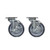 Component Hardware CSTPK-5PUUP-4B 5" Dia. Blue Polyurethane Wheel Universal Plate Caster Pack
