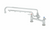 T&S Brass B-0220-U18 Polished Chrome Plated Brass with Compression Cartridge UltraRinse 8" Deck Mount Mixing Faucet