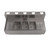 BK Resources UBDW-21-360TS 60" W x 21.25" D x 33.5" H Stainless Steel Three Compartment Underbar Sink