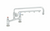 T&S Brass B-0220-U18-CR Polished Chrome Plated Brass with Stream Regulator Outlet UltraRinse 8” Deck Mount Mixing Faucet
