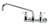 Krowne 14-812L-L-E3 Lever Handles Krowne 14-812L-L-E3 Royal Series 8" Wall Mount With 12" Swing Spout