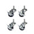 Component Hardware CSTPK-2PUTS-B 2" Dia. Blue Polyolefin Stem Caster Pack