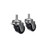 Component Hardware CSTPK-2PUTS-B 2" Dia. Blue Polyolefin Stem Caster Pack