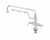 T&S Brass B-0201-U12 Polished Chrome Plated Brass with Compression Cartridge UltraRinse Single Hole Deck Mount Mixing Faucet