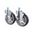 Component Hardware CSTPK-5PUTS-3B 5" Blue Polyurethane Wheel Threaded Stem Caster Pack