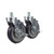Component Hardware CSTPK-5PUTS-3B 5" Blue Polyurethane Wheel Threaded Stem Caster Pack