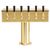 Micro Matic DS-256-PVDKR Countertop Glycol Cooled with 6 Faucets T Style Draft Beer Tower