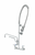 T&S Brass B-0133-U12-CR-B Polished Chrome Plated Brass with Ceramic Cartridge UltraRinse 8" Wall Mount Mixing Faucet