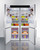 Summit FFBF181ES2KIT48 23.4 Cu.Ft. Stainless Steel Refrigerator-Freezer - 115 Volts