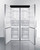 Summit FFBF181ES2KIT48 23.4 Cu.Ft. Stainless Steel Refrigerator-Freezer - 115 Volts