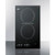Summit CR2220B 11.88" W Black Ceramic Glass Surface 2 Burners Electric Radiant Cooktop - 230 Volts