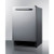 Summit BIM26 12 Lbs. Stainless Steel Drain-Free Design Undercounter Icemaker - 115 Volts