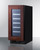 Summit ALWC15PNR 2.2 Cu. Ft. Black Freestanding Undercounter Single Zone Wine Cellar - 115 Volts