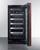 Summit ALWC15PNR 2.2 Cu. Ft. Black Freestanding Undercounter Single Zone Wine Cellar - 115 Volts
