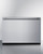 Summit SDR24 2 Cu. Ft. Black Stainless Steel All-Refrigerator Undercounter Refrigerated Drawer - 115 Volts