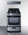 Summit RGH24RSS 24" W Stainless Steel Under Cabinet Convertible Range Natural Gas Range and Convertible Hood Set - 36,000 BTU