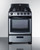 Summit RGH24RSS 24" W Stainless Steel Under Cabinet Convertible Range Natural Gas Range and Convertible Hood Set - 36,000 BTU