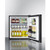 Summit MB41B 17.63" W Black Solid Door Compact minibar - 115 Volts