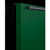 Summit BRF631BKG 5.1 Cu. Ft. Emerald Green Door Jet Black Undercounter Refrigerator-Freezer - 115 Volts