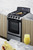 Summit PROEL20SS 20" W Black Porcelain Cabinet Stainless Steel Door Electric Coil Range - 220 Volts