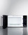 Summit SM903BSA1 0.7 Cu. Ft. Stainless Steel Handle Black Exterior with Window Compact Microwave - 115 Volts