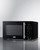 Summit SM903BSA1 0.7 Cu. Ft. Stainless Steel Handle Black Exterior with Window Compact Microwave - 115 Volts