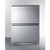 Summit SPRF34D7 3.9 Cu.Ft. Stainless Steel Undercounter Refrigerator-Freezer - 115 Volts